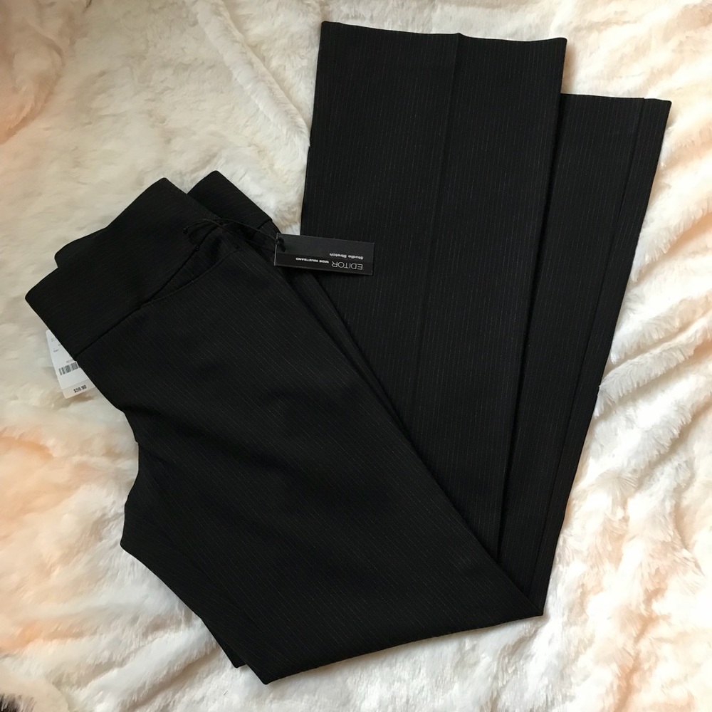 Express Editor Pinstriped Pants New